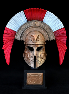 龙飞兔舞135MM家居装饰办公树脂摆件 斯巴达百夫长头盔 LTCP-238