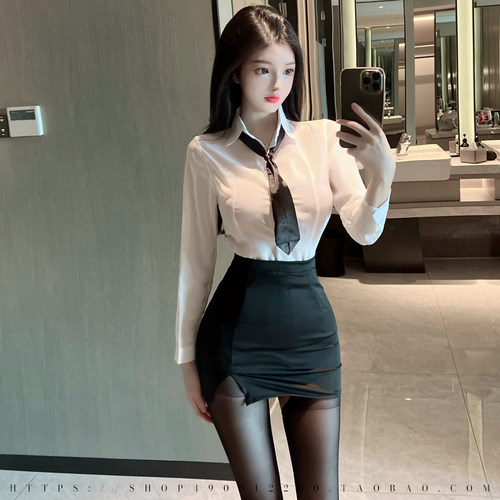 御姐风性感纯欲秘书教师制服