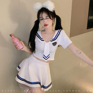 纯欲学院风性感辣妹学生装jk制服夜店主直播表演服夜总会技师服装