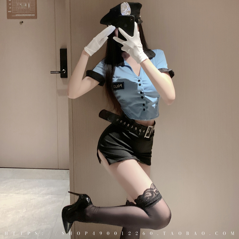 性感甜酷辣妹女警空姐制服cospaly角色扮演夜店酒吧舞台演出服饰
