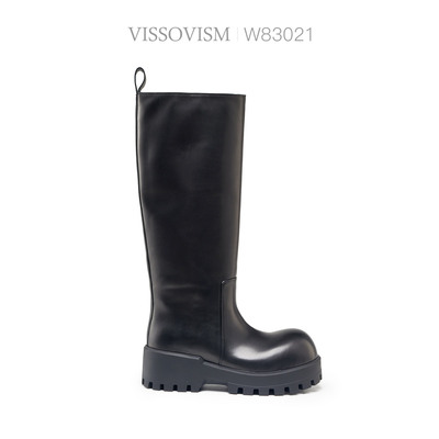 VISSOVISM 厚底圆头直筒马丁靴 W83021