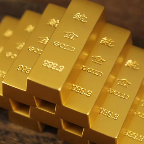 仿真金条实心黄铜摆件假金砖金条