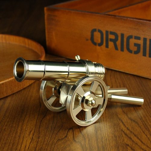 纯黄铜可放炮意大利炮摆件