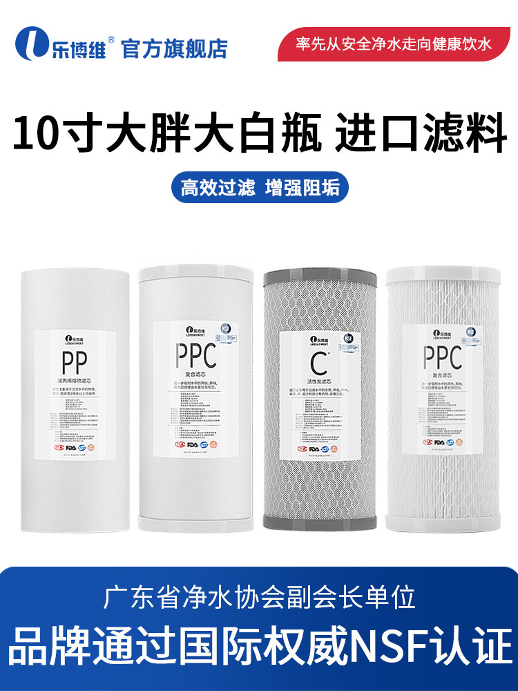 大白瓶前置过滤器滤芯10寸20寸大蓝瓶全屋中央净水器PP棉活性炭