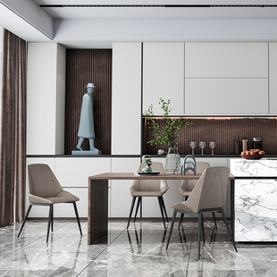 餐椅家用北欧简约轻奢现代靠背书桌椅轻奢凳子舒适休闲椅子571