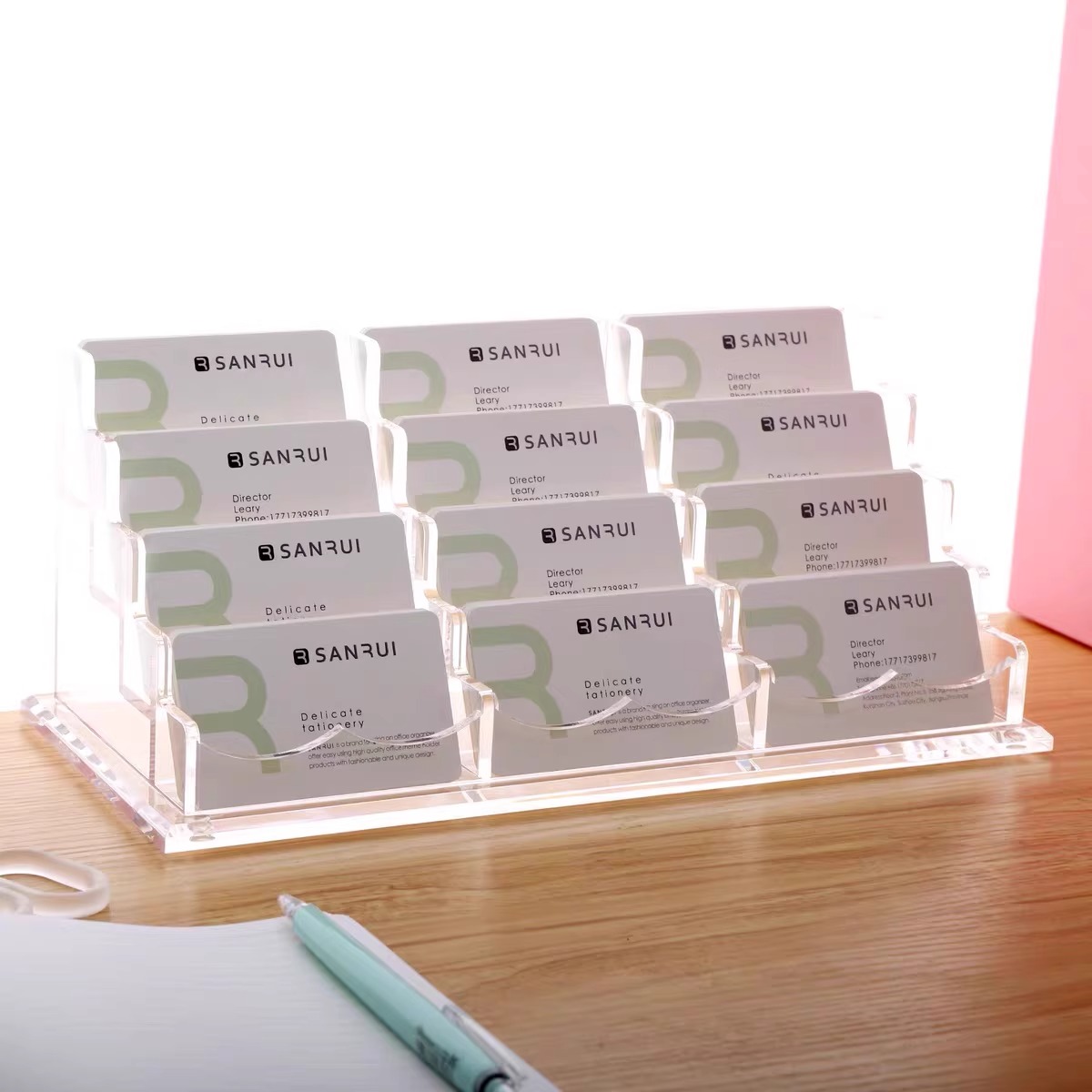 透明亚克力简约名片盒