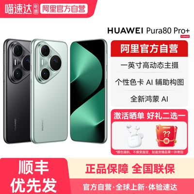 【阿里官方自营】HUAWEI/华为 Pura80 Pro+一英寸高动态主摄 个性色卡 AI辅助构图 鸿蒙旗舰智能手机-178
