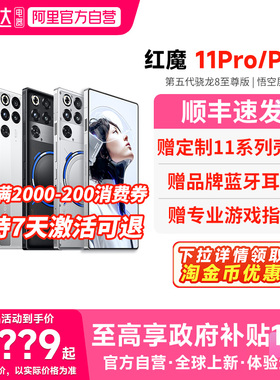【官方自营 政府补贴15%】红魔11Pro/Pro+ 第五代骁龙8至尊版 8000mAh 脉动水冷引擎电竞游戏5G手机 156