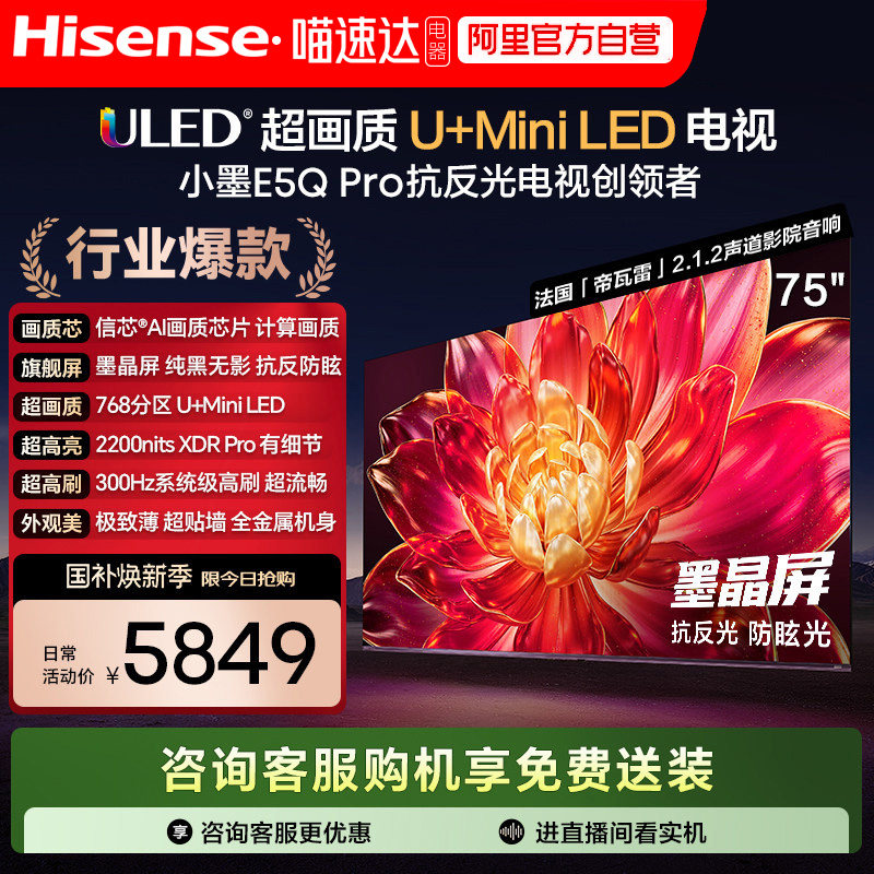 ���� E5Q Pro 75Ӣ�� ���� 75E5Q PRO 4971.65Ԫ(������)