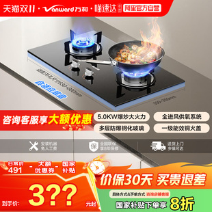 萬和嵌入式 雙灶具32 燃氣灶X1煤氣家用天然氣液化氣猛火大火力臺式