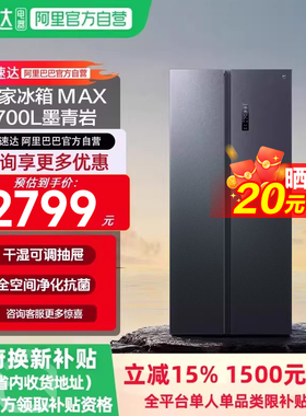 小米米家冰箱700L对开530/436/508L十字一级变频大容量除菌净味11