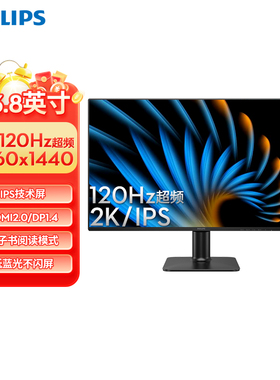 飞利浦23.8英寸IPS游戏电竞2K120Hz sRGB99.9% 显示器 24E2N1500