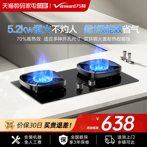 万和5.2kW超一级能效燃气灶聚能