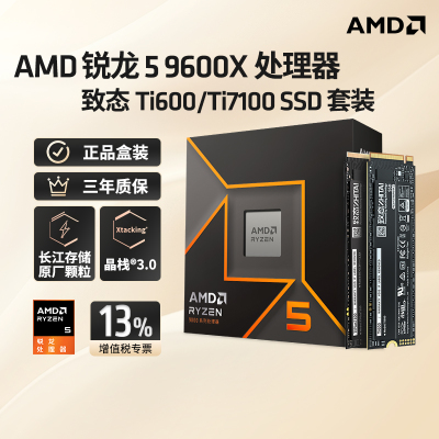AMD9600X+致态TiPlus1TSSD