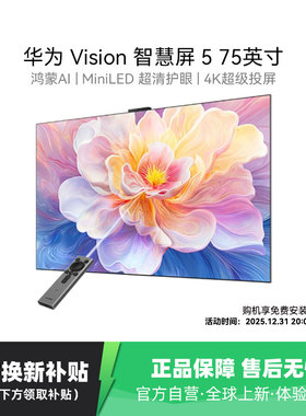 华为Vision智慧屏5 75英寸鸿蒙AI Super MiniLED电视政府补贴 123