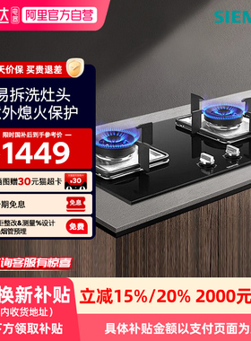 西门子嵌入式4.5kW强劲大火力双灶燃气灶ER7DGA23MP  33