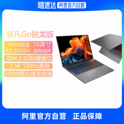 Acer/宏碁非凡Go锐龙版高色域R7-8745H处理器16英寸轻薄本商务办公笔记本电脑179