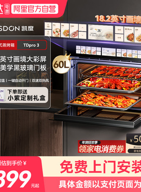 凯度TDPro3全嵌蒸箱烤箱蒸烤一体机嵌入式双热风13