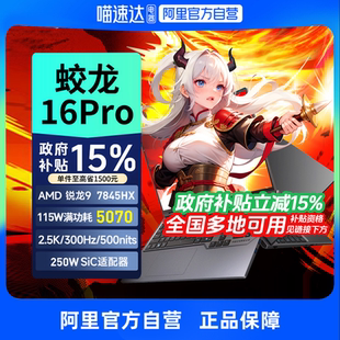 【政府补贴】机械革命蛟龙16Pro RTX5070/5060可选锐龙R9 电竞本300Hz 2025游戏笔记本电脑官方旗舰330