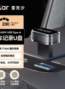 Lexar雷克沙 理想行车记录仪u盘C50V高速车载Type-C 256G优盘128G