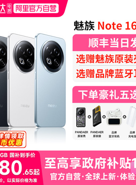 【政府补贴15% 官方自营】Meizu魅族Note16 Pro AI手机新品官方旗舰店高通骁龙6持久续航流畅耐用战神 156