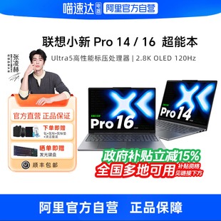 【政府补贴】联想小新Pro14/Pro16 2025新品Ultra5超能本GT轻薄笔记本电脑商务办公大学生官方旗舰330