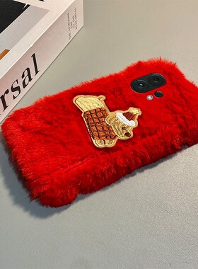 刺绣帽子小狗适用vivos30promini手机壳s20秋冬s19毛绒s15红色s18e圣诞s17s12s10卡通s16pro立体vivo毛茸茸女