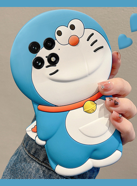 适用oppo一加ace5pro手机壳1+13t卡通12立体ace3v蓝色ace2哆啦A梦11可爱10叮当猫9趣味8动漫7十oneplus硅胶软