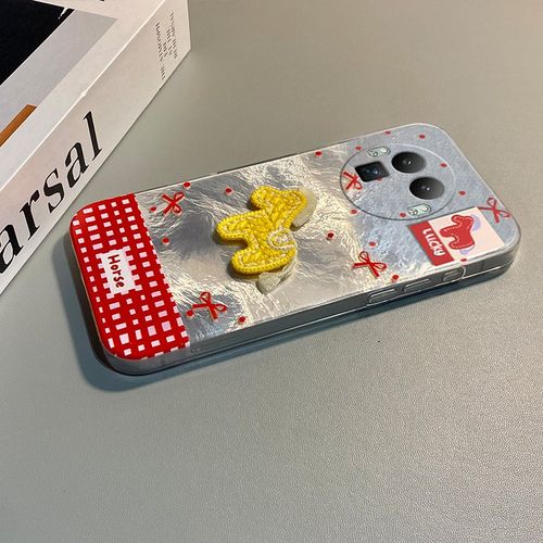 手机壳硅胶2026马年刺绣小马挂件