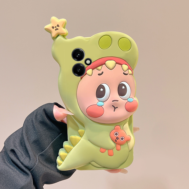 小恐龙星星人适用华为荣耀400手机壳300ultra立体200lite呆萌100趣味90gt卡通80pro+/x70i/x60gt/50十honor软