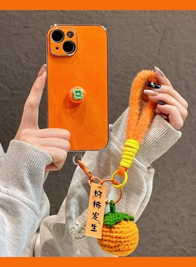 2026好事发生适用oppok13turbo手机壳k12plus立体k11x柿子k10pro带k9s挂件r17新年r15马年k9por橙色oppo硅胶p