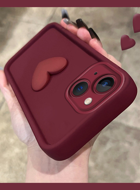 2024新年款立体爱心适用oppo一加ace6手机壳1+15红色0pp0简约十oneplus日韩系十五龙年新款超火防摔保护套女p