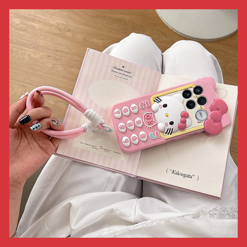 凯蒂猫大哥大适用小米红米k90promax手机壳k80por+电话机k70至尊版k60e立体k50电竞版k40游戏增强版turbo4软p