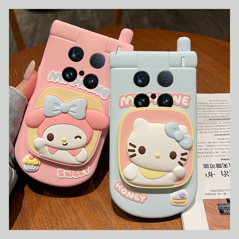 适用vivox200手机壳x200pro可爱kt猫x200s带x100ultra镜子x90pro+支架x70立体x60卡通x50美乐蒂x30十vivo硅胶,3C数码配件,手机保护套/壳,淘宝优惠券,粉丝福利购,淘宝优惠卷