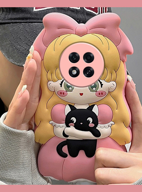 适用oppoa6pro手机壳a6max卡通a6gt立体a6美少女a6i战士por可爱猫咪动漫0pp0少女心新款超火全包防摔硅胶软壳