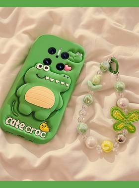 适用华为mate70手机壳mete60pro+卡通50立体40rs保时捷30绿色30epro鳄鱼20x带支架10pro蝴蝶结9挂链50e十可爱