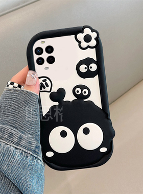 适用华为nova14手机壳novo13ultra活力版12pro卡通11se立体10z爱心9黑色8煤球7i眼睛6se搞怪5趣味4硅胶软壳套