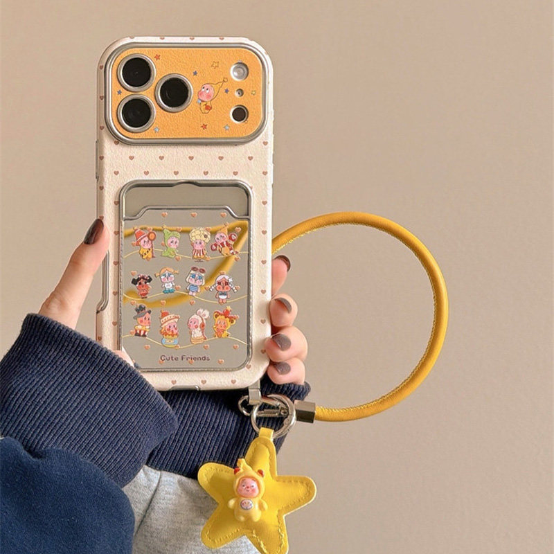 爱心星星人卡包适用苹果17手机壳华为pura80卡通mate70哭娃opporeno14带挂件vivos30挂绳小米15红米k80插卡女,3C数码配件,手机保护套/壳,淘宝优惠券,粉丝福利购,淘宝优惠卷