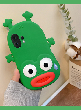 适用vivos30pro手机壳s20卡通s19立体s18e绿色s17青蛙s16搞怪s15趣味s12丑萌s10创意s9硅胶s7软壳vivo手机套p