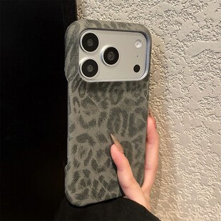 ins风黑色豹纹适用三星a91手机壳a90撞色a82a70简约a81a55磨砂a52s高级感a05s仿皮a20e皮纹a10s女a16十galaxy