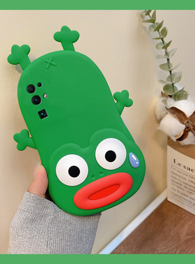 适用华为荣耀v30pro手机壳麦芒40卡通30pro+立体x30i绿色x20se青蛙20s搞怪10i趣味v10丑萌9x创意十硅胶软壳女