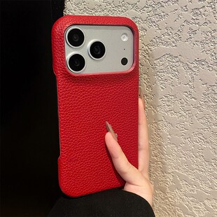 简约纯色荔枝纹适用三星a91手机壳a90红色a82a70磨砂a81a55新款a52s半包a05s仿皮a20e皮纹a10s女a16十galaxy