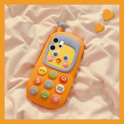 适用opporeno14手机壳reno13pro+卡通reon12立体11小鸡10大哥大9带挂链8可爱7se趣味6电话5硅胶4十oppo软壳女