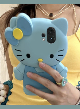 适用vivos30pro手机壳s20蓝色kt猫s19蝴蝶结s18e立体s17卡通s16可爱s15凯蒂猫s12趣味s10硅胶s9软壳s7女vivop