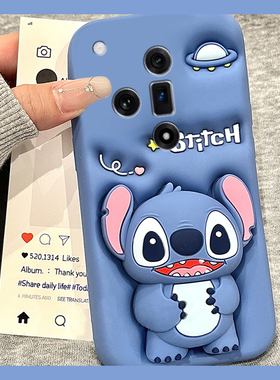 适用oppofindx8s+手机壳findx7ultra立体x6蓝色k13turbopro史迪仔k12s支架k11带挂件k10挂绳k9卡通k5十可爱女