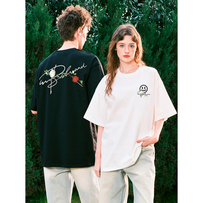 小恶魔潮牌刺绣短袖纯棉男女款12周年限定2026年夏季圆领宽松MBD