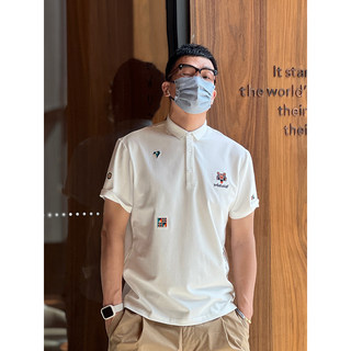 夏季超火爆款精致刺绣polo衫男装港风潮牌高级感虎头设计翻领体恤