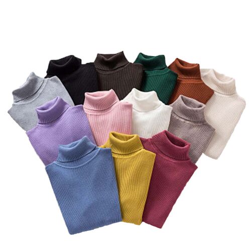 New Winter Women Knitted Turtleneck Sweater Casual Soft -nec