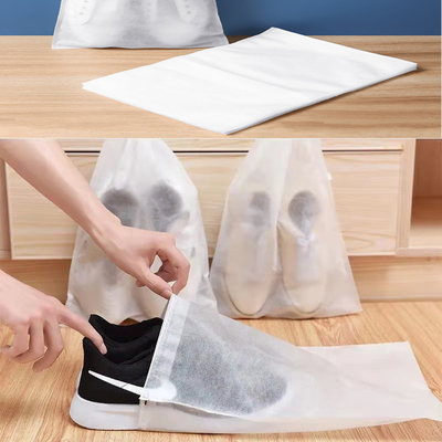 10Pcs/Set Shoe Dust Covers Non-Woven Dustproof Drawstring Cl