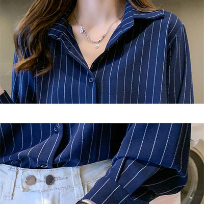 Women Shirts Chiffon Blouses Women Long Sleeve Shirt Tops Wo